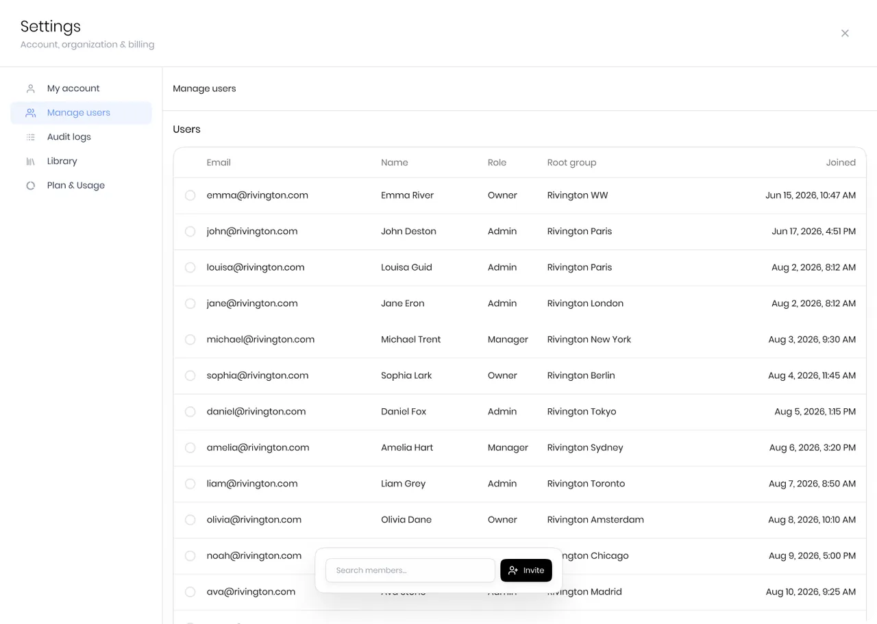 The Ginko Studio app